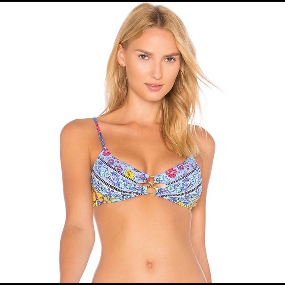 NWT Nanette Lepore Enchantress Woodstock‎ Swim Top